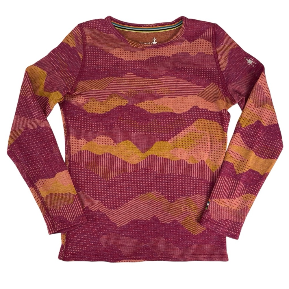 Smartwool Kids Classic Merino Base Layer Crew Long Sleeve Shirt Size M (9-10yrs)